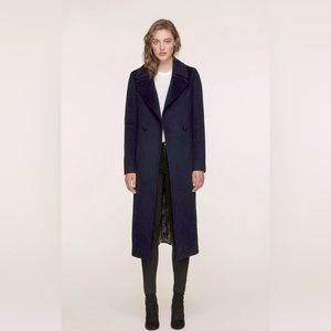 NWT SOIA & KYO Adelaida long wool coat size L NEW With Tag